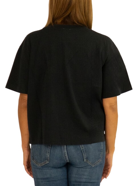 BOXY Baumwoll-T-Shirt Schwarz - T-Shirts und Tops für Damen
