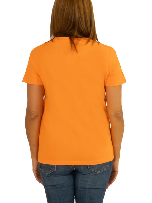 BOXY T-Shirt mit V-Ausschnitt orange - T-Shirts und Tops für Damen