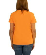 SUN68 BOXY T-Shirt mit V-Ausschnitt orange - T-Shirts und Tops für Damen - 3