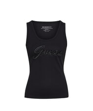GUESS RAISSA LOGO Tanktop mit Strass-Logo jetbla - T-Shirts und Tops für Damen - 4