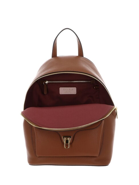 BEAT GENERATIO Rucksack aus gehämmertem Leder Cognac - Damentaschen