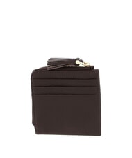 COCCINELLE TASSEL Kartenetui mit Reißverschluss aus gehämmertem Leder Brünette - Brieftaschen Damen - 2