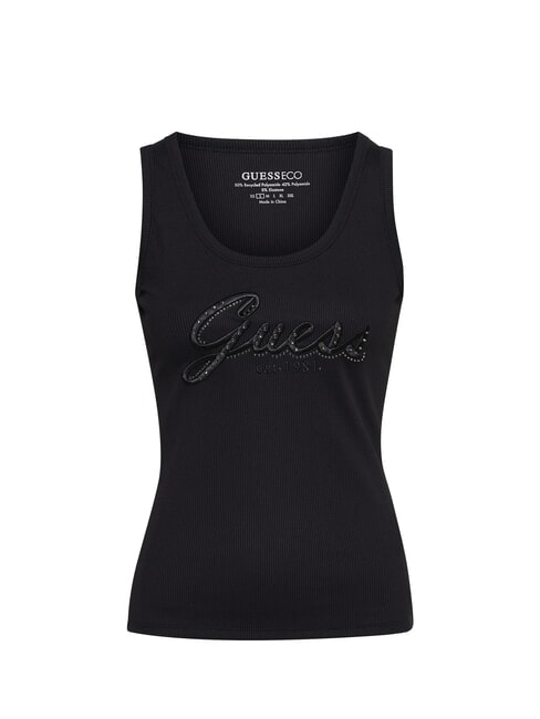 RAISSA LOGO Tanktop mit Strass-Logo jetbla - T-Shirts und Tops für Damen