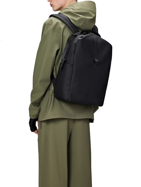 CLIP FRONT Wasserdichter Rucksack Schwarz - Rucksäcke für Schule &amp; Freizeit