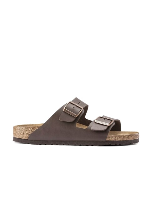 ARIZONA BIRKO FLOR Slipper-Sandale mit zwei Schnallen dunkelbraun - Schuhe Unisex