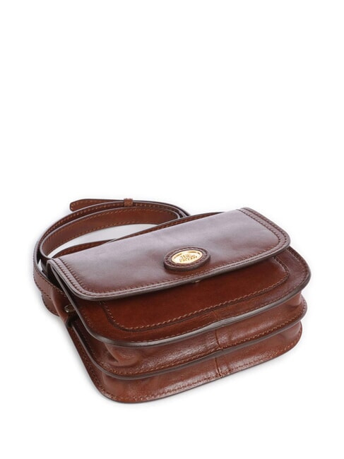 STORY DONNA Mini-Umh&auml;ngetasche aus Leder BRAUN - Damentaschen