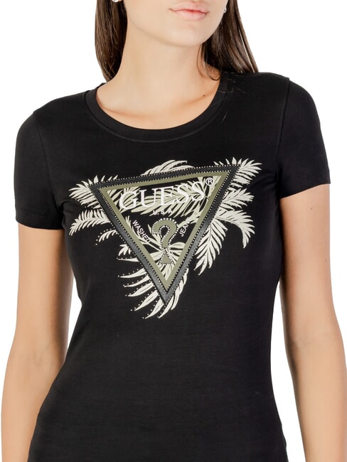 TRIANGLE PALM Kurzarm-T-Shirt jetbla - T-Shirts und Tops für Damen