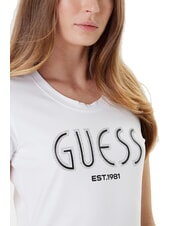 GUESS SS LOGO Kurzarm-T-Shirt purweiß - T-Shirts und Tops für Damen - 3