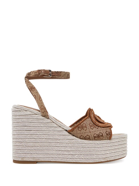 TANVEEY Espadrille-Keilsandalen Beige / Braun - Damenschuhe