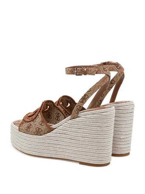 TANVEEY Espadrille-Keilsandalen Beige / Braun - Damenschuhe