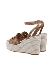 GUESS TANVEEY Espadrille-Keilsandalen Beige / Braun - Damenschuhe - 3