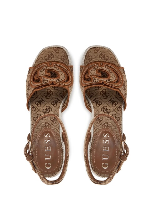 TANVEEY Espadrille-Keilsandalen Beige / Braun - Damenschuhe