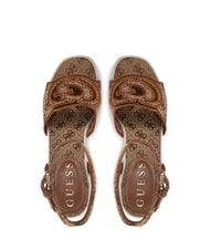 GUESS TANVEEY Espadrille-Keilsandalen Beige / Braun - Damenschuhe - 4