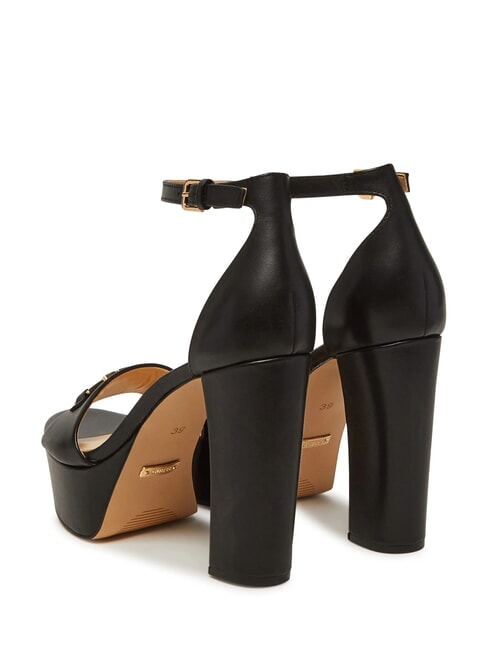 SETTLE Hohe Ledersandalen SCHWARZ - Damenschuhe