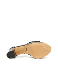 GUESS SETTLE Hohe Ledersandalen SCHWARZ - Damenschuhe - 5