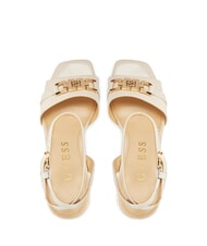 GUESS GRATO Hohe Ledersandalen CREME - Damenschuhe - 4