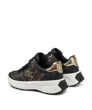 GUESS LUCKEI Turnschuhe SCHWARZ BRAUN - Damenschuhe - 3