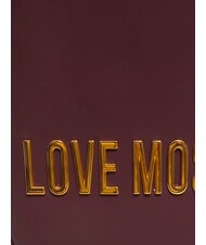 LOVE MOSCHINO BOLD LOVE Kleiner Rucksack mit gepr&auml;gtem Logo Wein - Damentaschen - 3