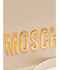 LOVE MOSCHINO BOLD LOVE Umhängetasche mit Überschlag Elfenbein - Damentaschen - 3