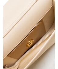 LOVE MOSCHINO BOLD LOVE Umhängetasche mit Überschlag Elfenbein - Damentaschen - 5