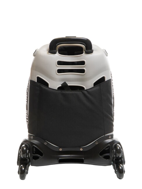 MAGIC GOAL Abnehmbarer 3-Rad-Trolley-Rucksack STREIFEN SCHWARZ / WEISS - Rucksäcke mit Trolleyfunktion