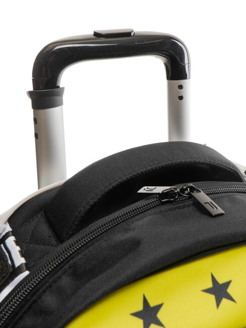 MAGIC GOAL Abnehmbarer 3-Rad-Trolley-Rucksack STREIFEN SCHWARZ / WEISS - Rucksäcke mit Trolleyfunktion