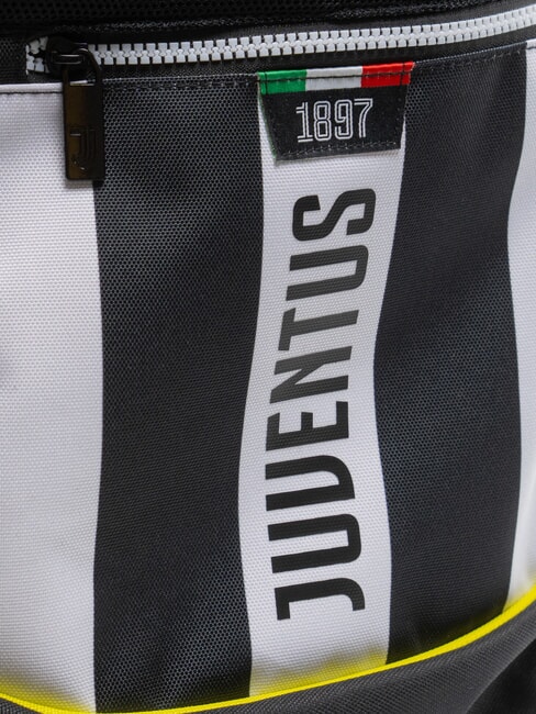 MAGIC GOAL Abnehmbarer 3-Rad-Trolley-Rucksack STREIFEN SCHWARZ / WEISS - Rucksäcke mit Trolleyfunktion