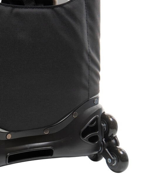 MAGIC GOAL Abnehmbarer 3-Rad-Trolley-Rucksack STREIFEN SCHWARZ / WEISS - Rucksäcke mit Trolleyfunktion