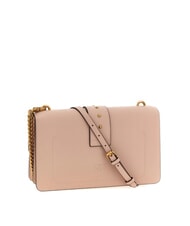 PINKO LOVE ONE CLASSIC Umhängetasche aus Leder mit Überschlag - Damentaschen