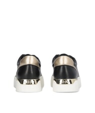 LIUJO PRETTY 06 Plateau-Sneakers aus Leder schwarz/hellgold - Damenschuhe - 7