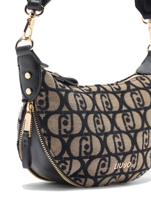 KALISKA Kleine Jacquard-Umhängetasche Tabak - Damentaschen