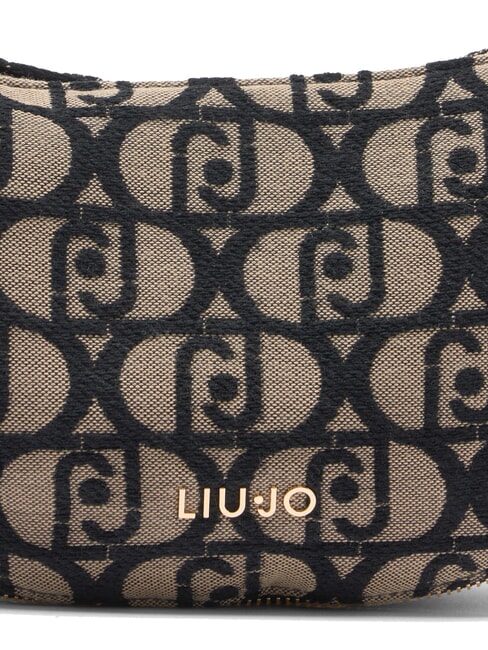 KALISKA Kleine Jacquard-Umhängetasche Tabak - Damentaschen