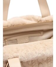 LIUJO VERRY Große Hobo-Tasche aus Plüsch NEUTRAL - Damentaschen - 6