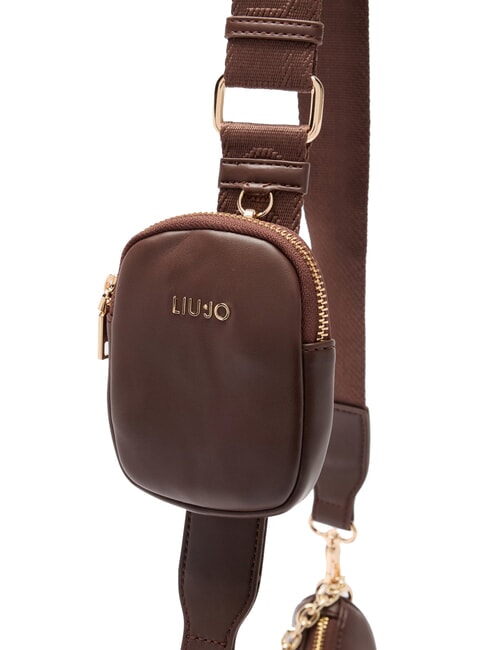 ACHALA Kleine Tasche mit Kette und Beutel braunes Licht - Damentaschen