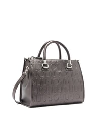 LIUJO MANHATTAN Mittelgroße Umhängetasche mit Logo Anthrazit met. - Damentaschen - 2