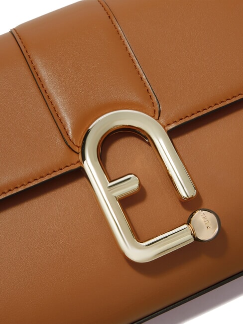 URBAN Kleine Umhängetasche aus Leder Brandy - Damentaschen