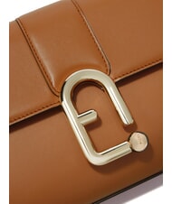 FURLA URBAN Kleine Umhängetasche aus Leder Brandy - Damentaschen - 3