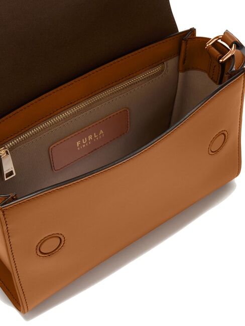 URBAN Kleine Umhängetasche aus Leder Brandy - Damentaschen