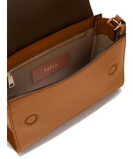 FURLA URBAN Kleine Umhängetasche aus Leder Brandy - Damentaschen - 4