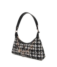 GUESS EVERLEE Tasche aus Jacquard-Stoff mit Anhänger - Damentaschen