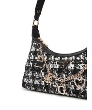 GUESS EVERLEE Tasche aus Jacquard-Stoff mit Anhänger Mehrfarbig - Damentaschen - 4