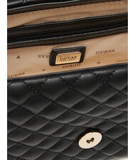 GUESS EVERLEE Stepptasche mit Applikationen SCHWARZ - Damentaschen - 5