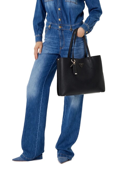 MERIDIAN 2 Schulter-Einkaufstasche SCHWARZ - Damentaschen