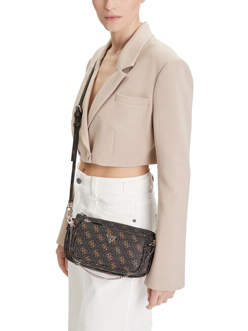 NOELLE 2 2-in-1-Umhängetasche mit 4G-Logo braun - Damentaschen