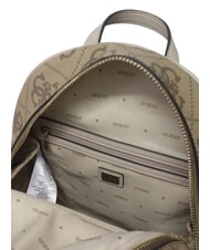 GUESS MANHATTAN 2 Großer Rucksack mit Logo-Print MILCH-LOGO - Damentaschen - 4