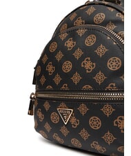 GUESS MANHATTAN 2 Kleiner Rucksack mit 4G-Pfingstrosen-Logo mochalog - Damentaschen - 4
