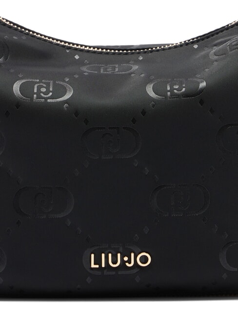 KALISKA Mittelgroße Hobo-Tasche aus Nylon SCHWARZ - Damentaschen