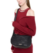 LIUJO KALISKA Mittelgroße Hobo-Tasche aus Nylon SCHWARZ - Damentaschen - 7