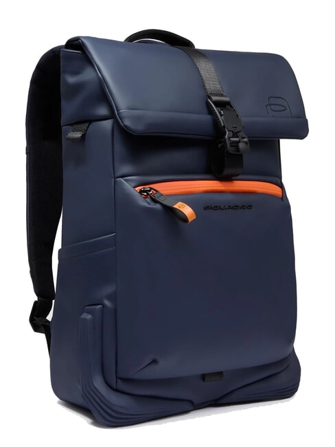 CORNER SPECIALE GOMMATO Rolltop-Laptop-Rucksack Blau - PC-Rucksäcke