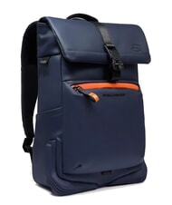 PIQUADRO CORNER SPECIALE GOMMATO Rolltop-Laptop-Rucksack Blau - PC-Rucksäcke - 2